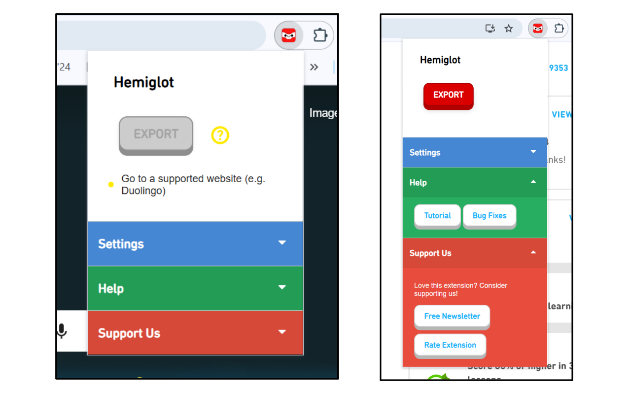 Hemiglot - 多邻国 (Duolingo) 单词下载器 - 截图 5