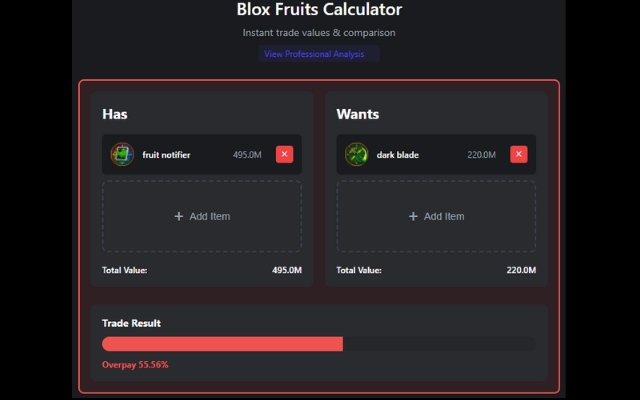 Blox Fruits Calculator - 截图 1