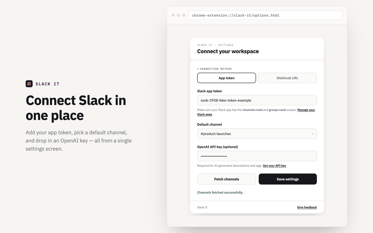 Slack it! - 截图 2
