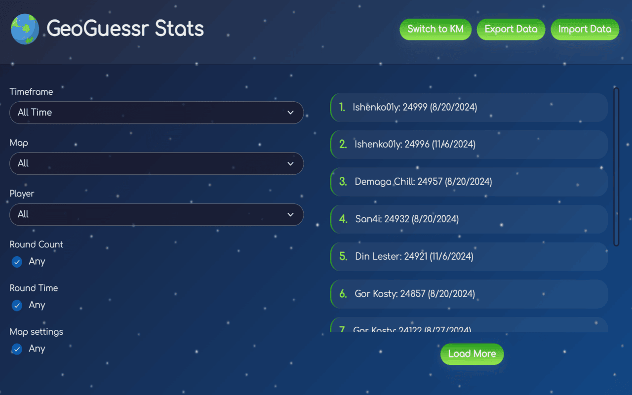 GeoGuessr Stats - 截图 2