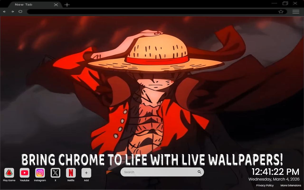 Monkey D. Luffy Cape Live Wallpaper - 截图 4
