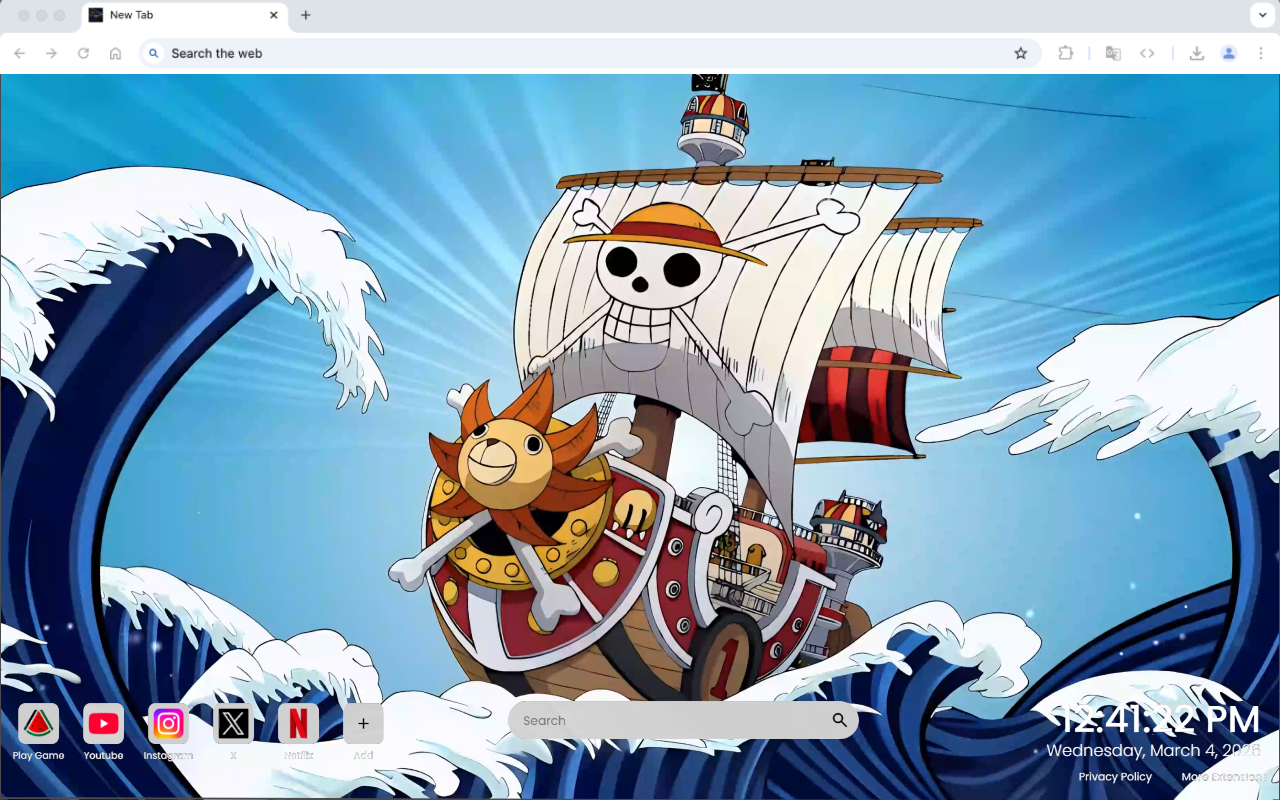 One Piece Boat Live Wallpaper - 截图 4