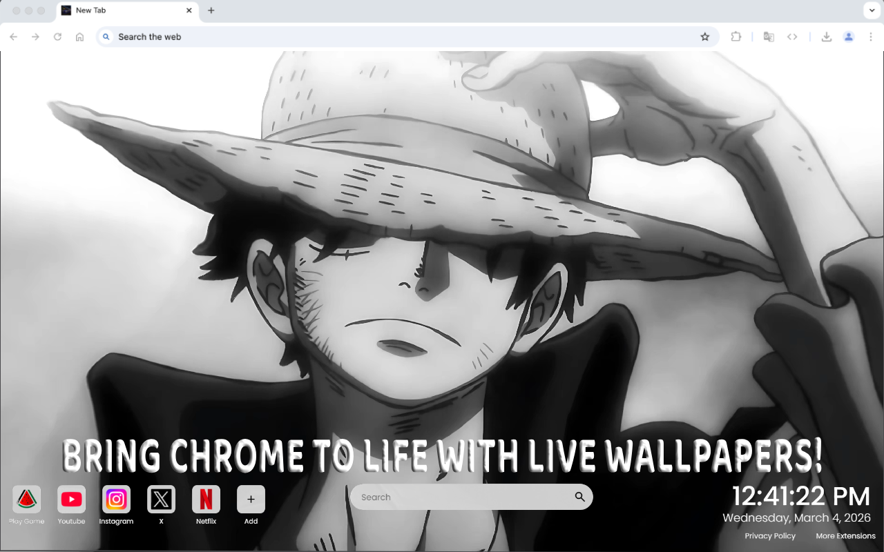 Straw Hat Luffy Live Wallpaper - 截图 2