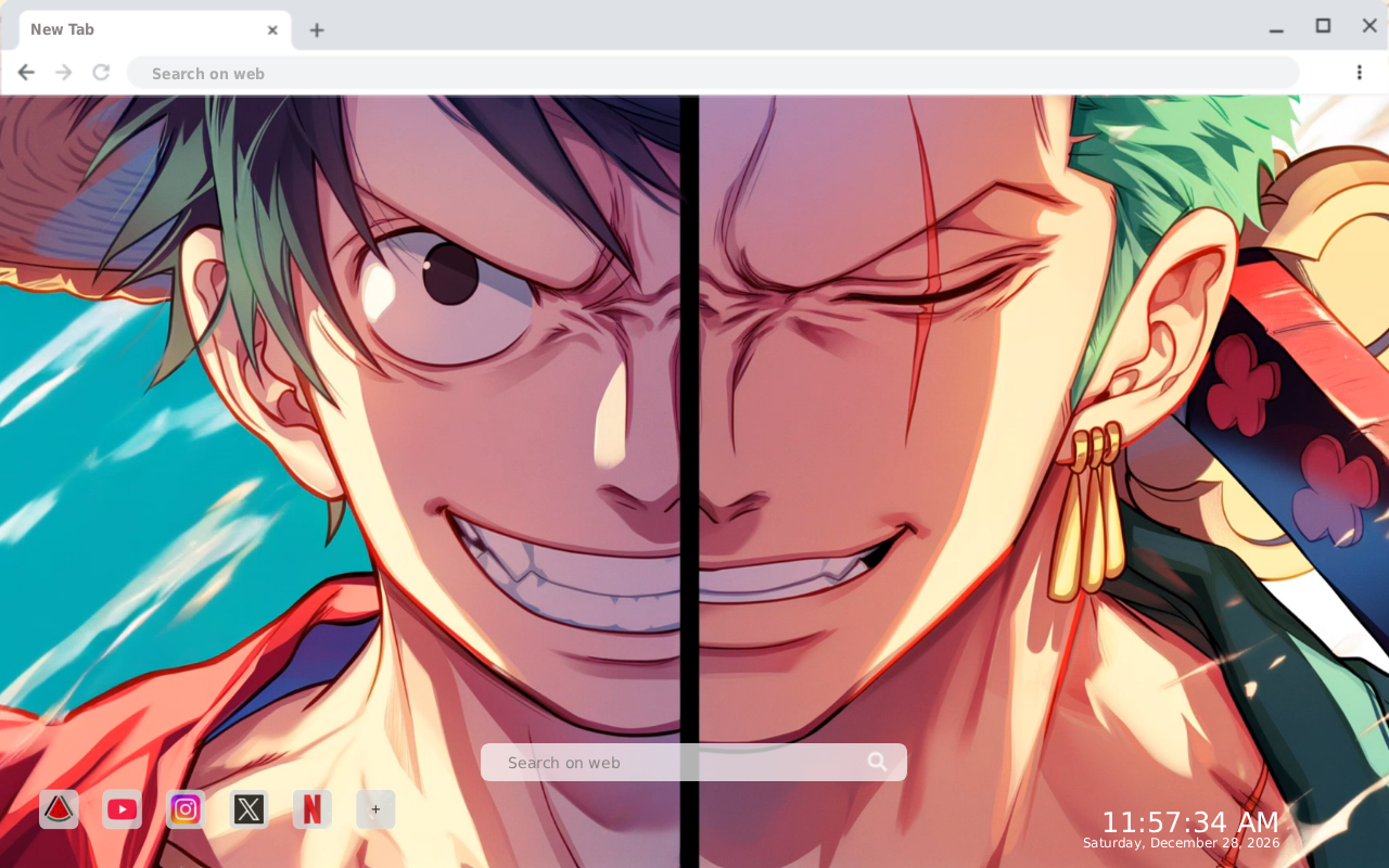 Monkey D. Luffy & Roronoa Zoro Dual Live Wallpaper - 截图 1