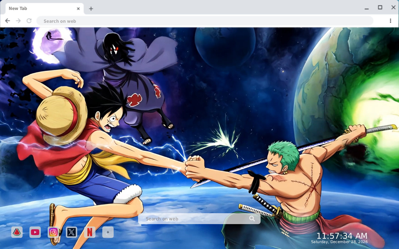 Monkey D. Luffy Itachi Uchiha Roronoa Zoro Live Wallpaper - 截图 1