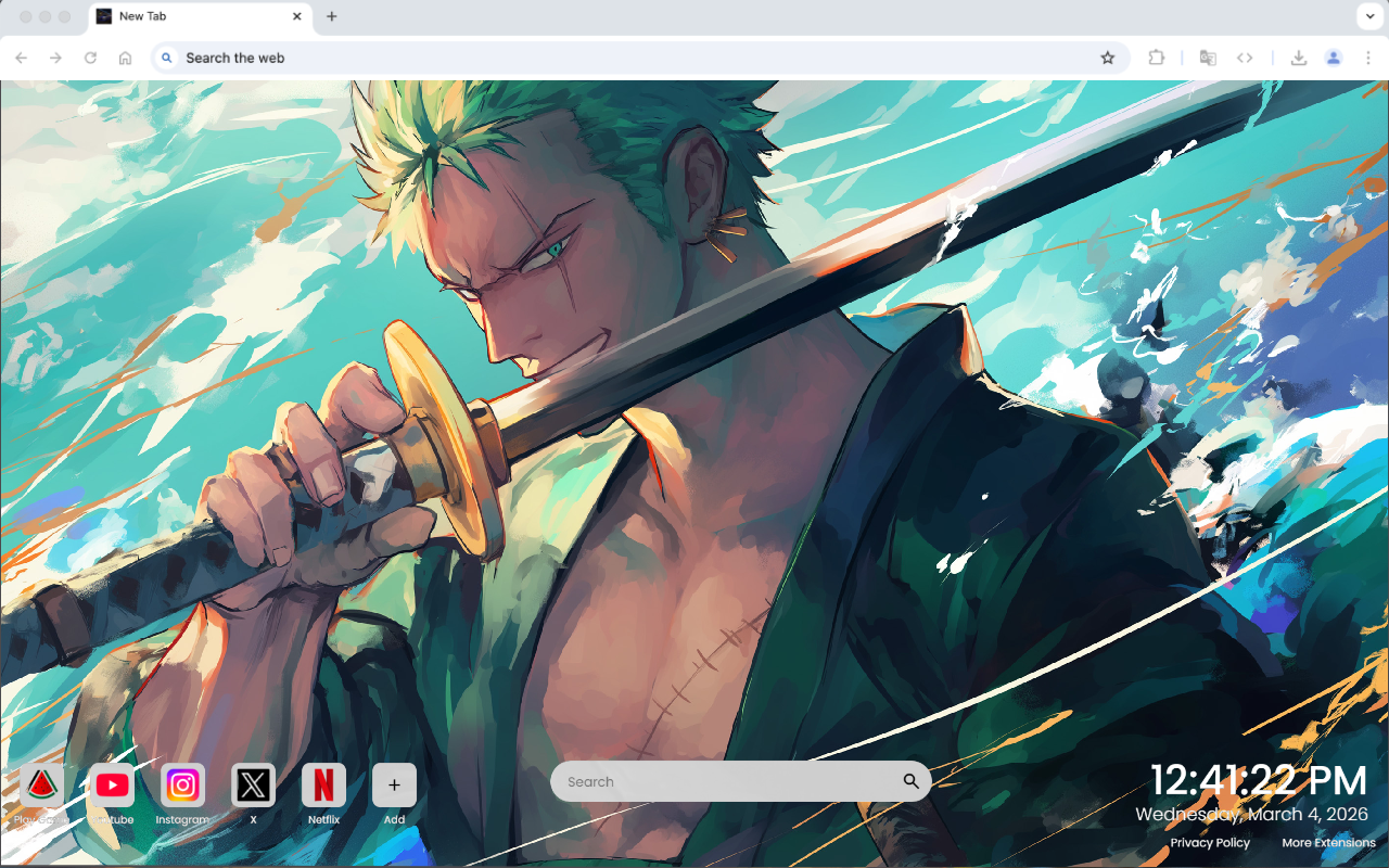 One Piece Roronoa Zoro Live Wallpaper - 截图 3