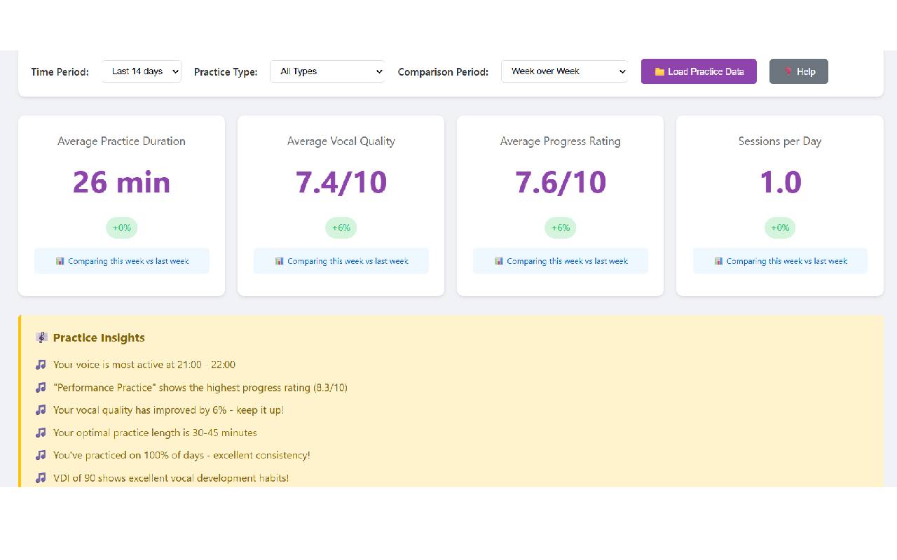 SingStreaks - Singing Practice Tracker - 截图 5