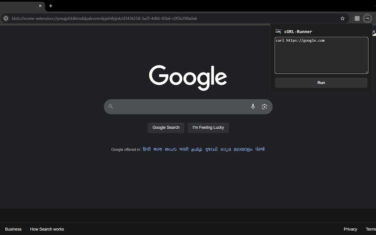 cURL Runner - 截图 1