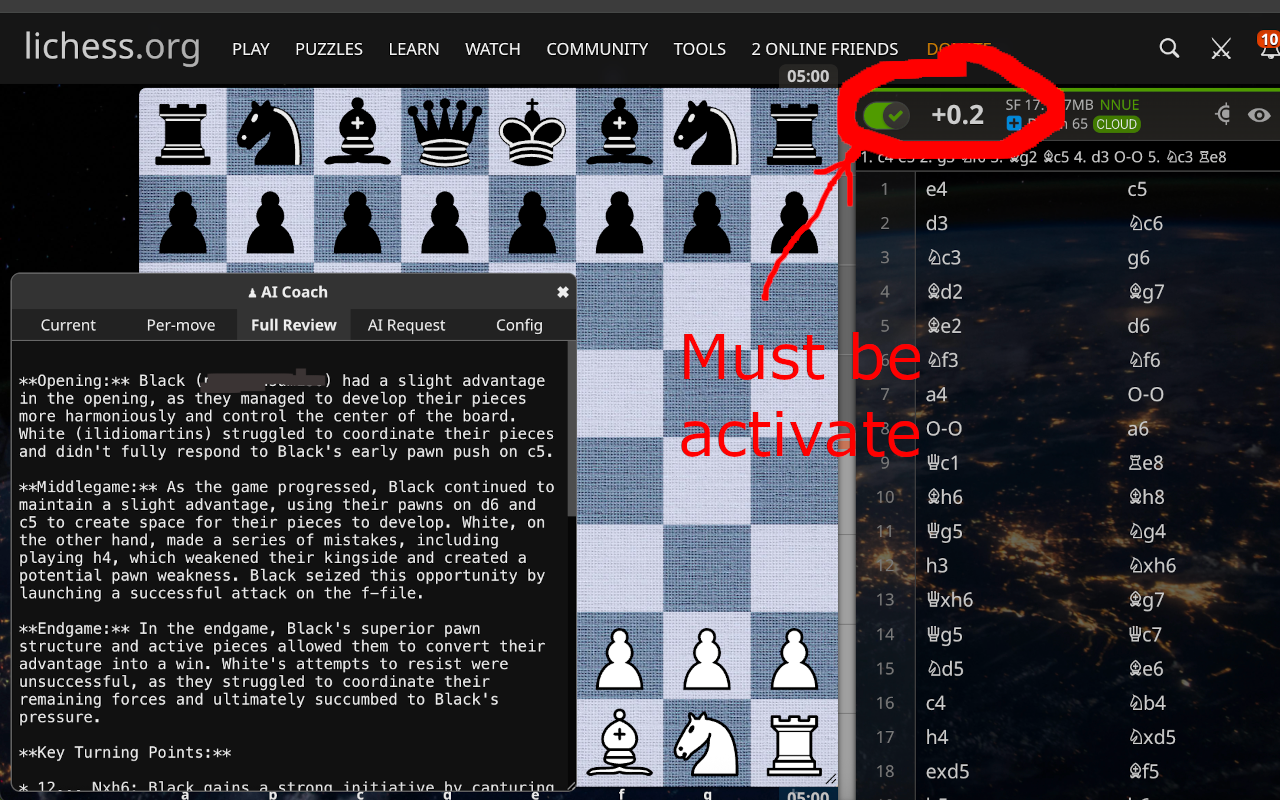 AI Chess Coach for Lichess™ - 截图 3