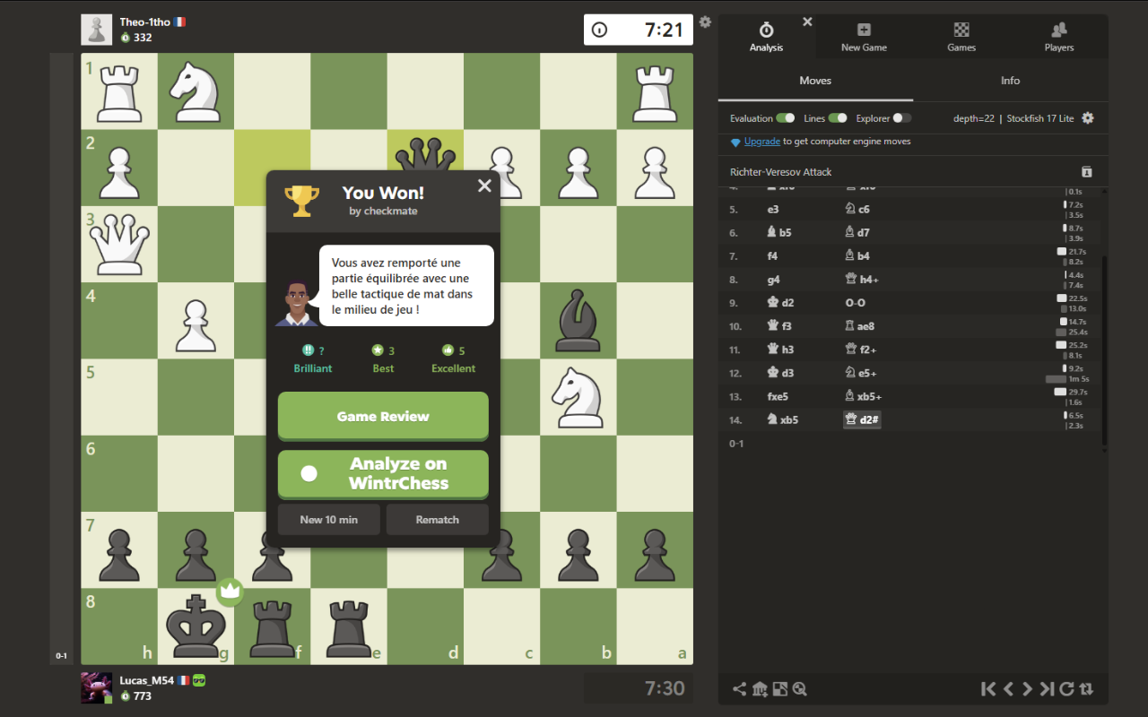 Free Analyze with WintrChess - 截图 2