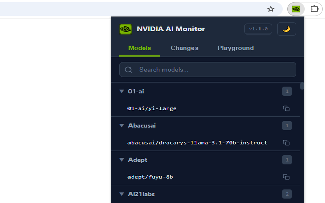 NVIDIA AI Models Monitor - 截图 5