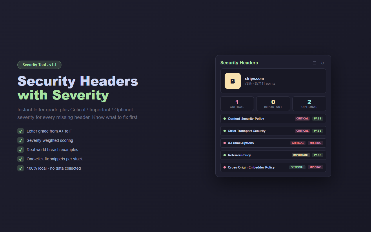 Security Headers - 截图 3