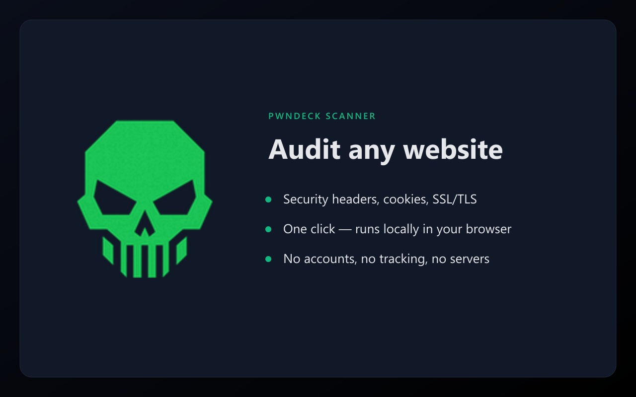 PwnDeck Scanner — Website Security & Privacy - 截图 5