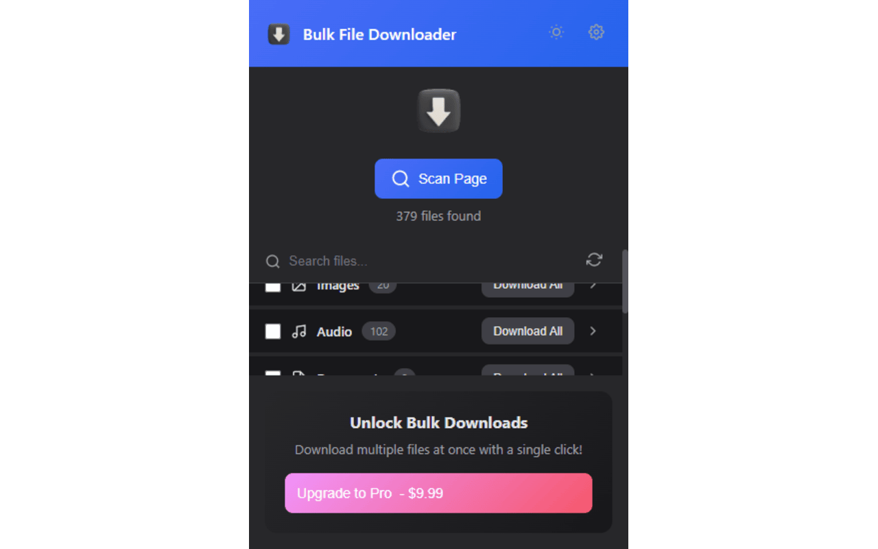 Bulk File Downloader - 截图 2