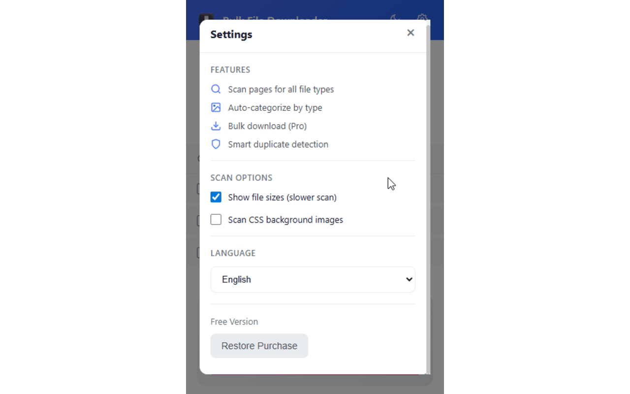 Bulk File Downloader - 截图 3