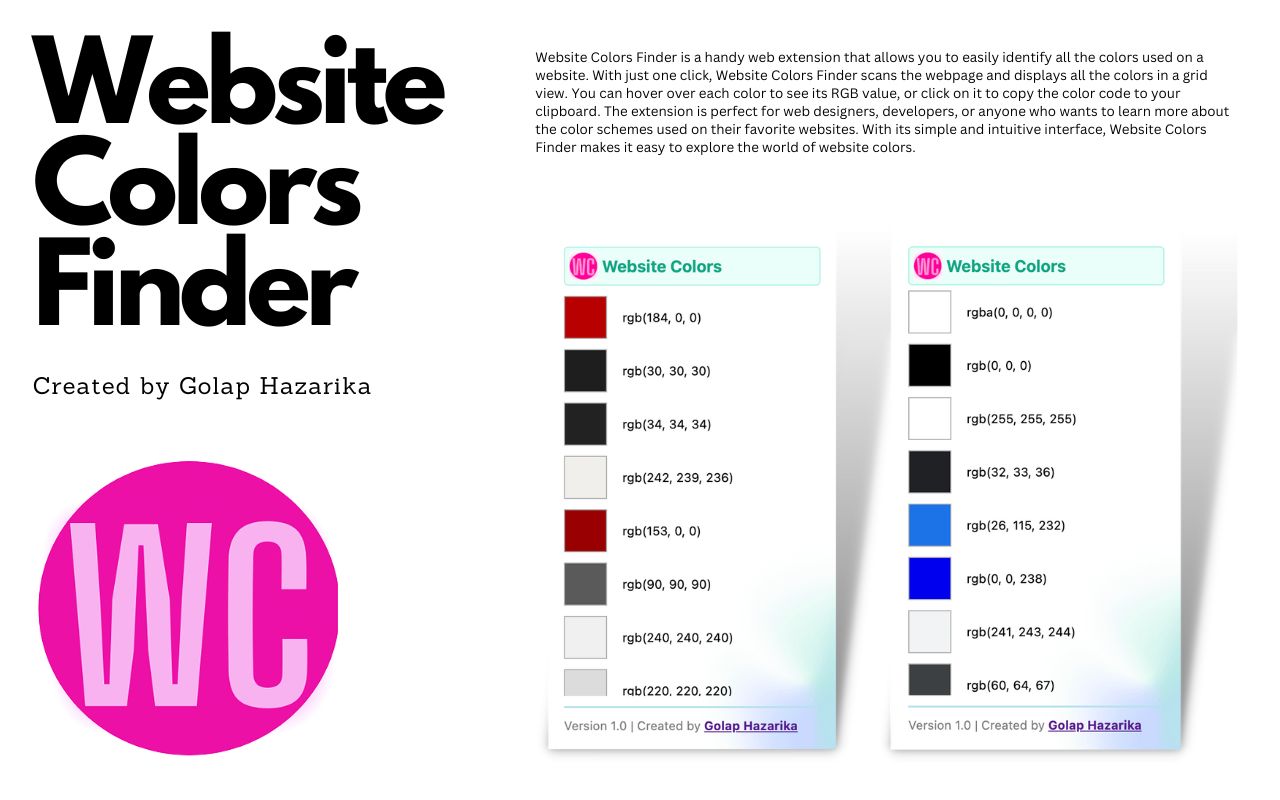 Website Colors Finder - 截图 1