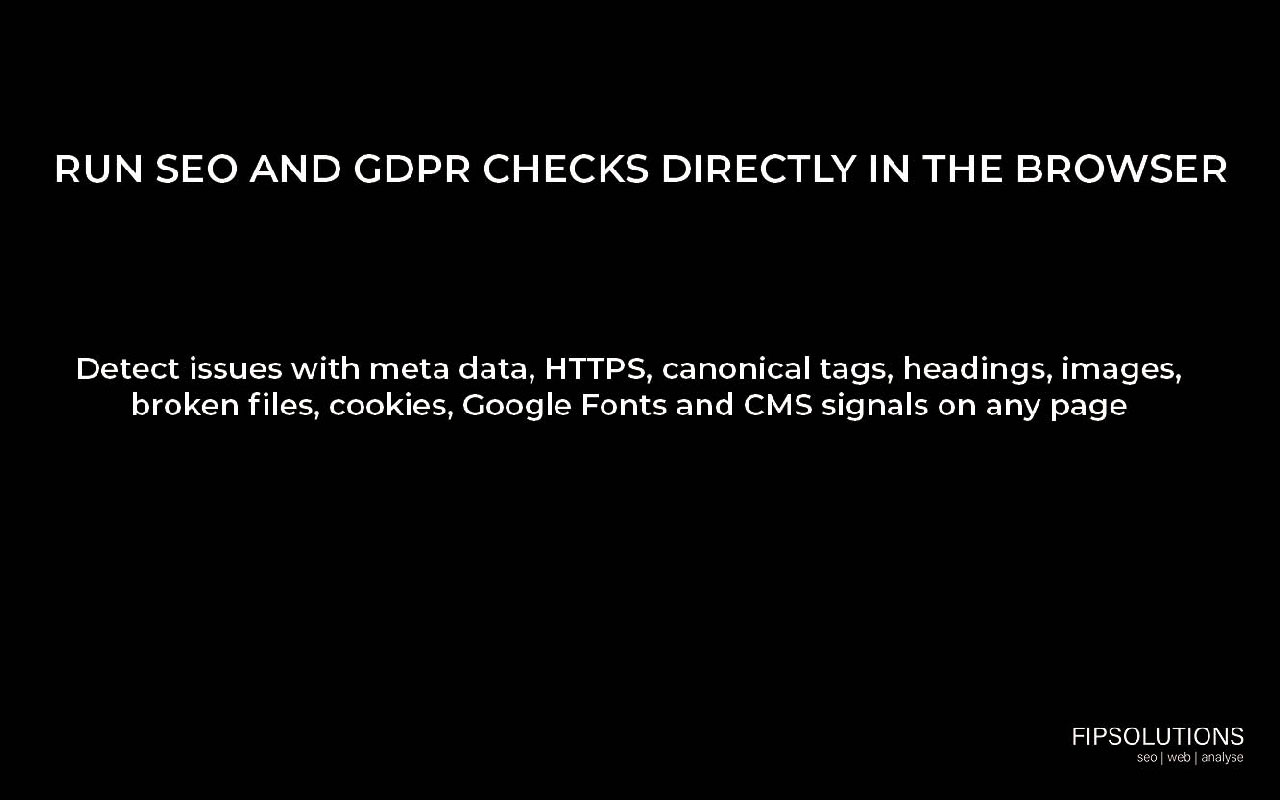 Visual SEO Audit – On-Page, GDPR & CMS Detector - 截图 3