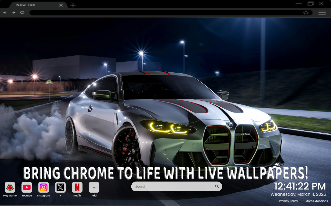 BMW M4 CSL Live Wallpaper - 截图 2