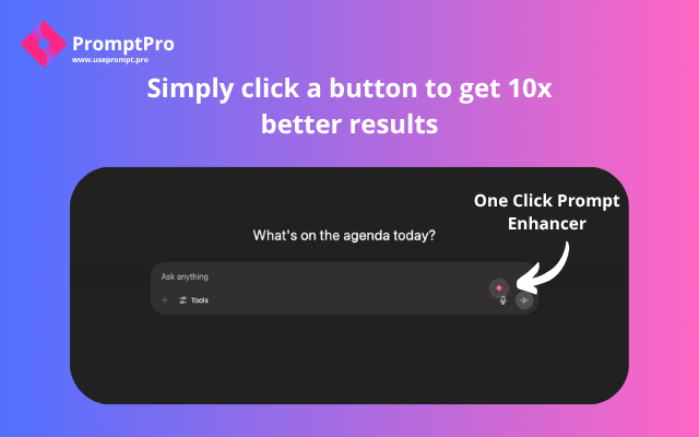 PromptPro: AI Prompt Enhancer - Improve Prompts for ChatGPT, Claude, Gemini - 截图 1