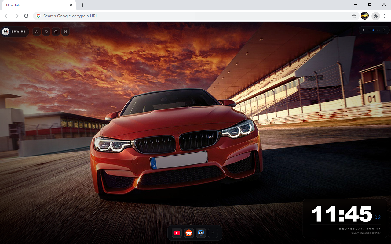 BMW M4 Cars HD Wallpaper New Tab - 截图 2