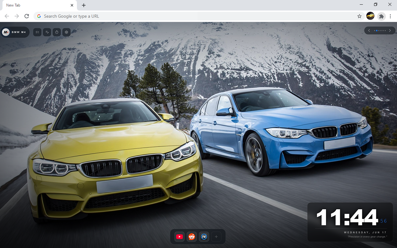 BMW M4 Cars HD Wallpaper New Tab - 截图 3