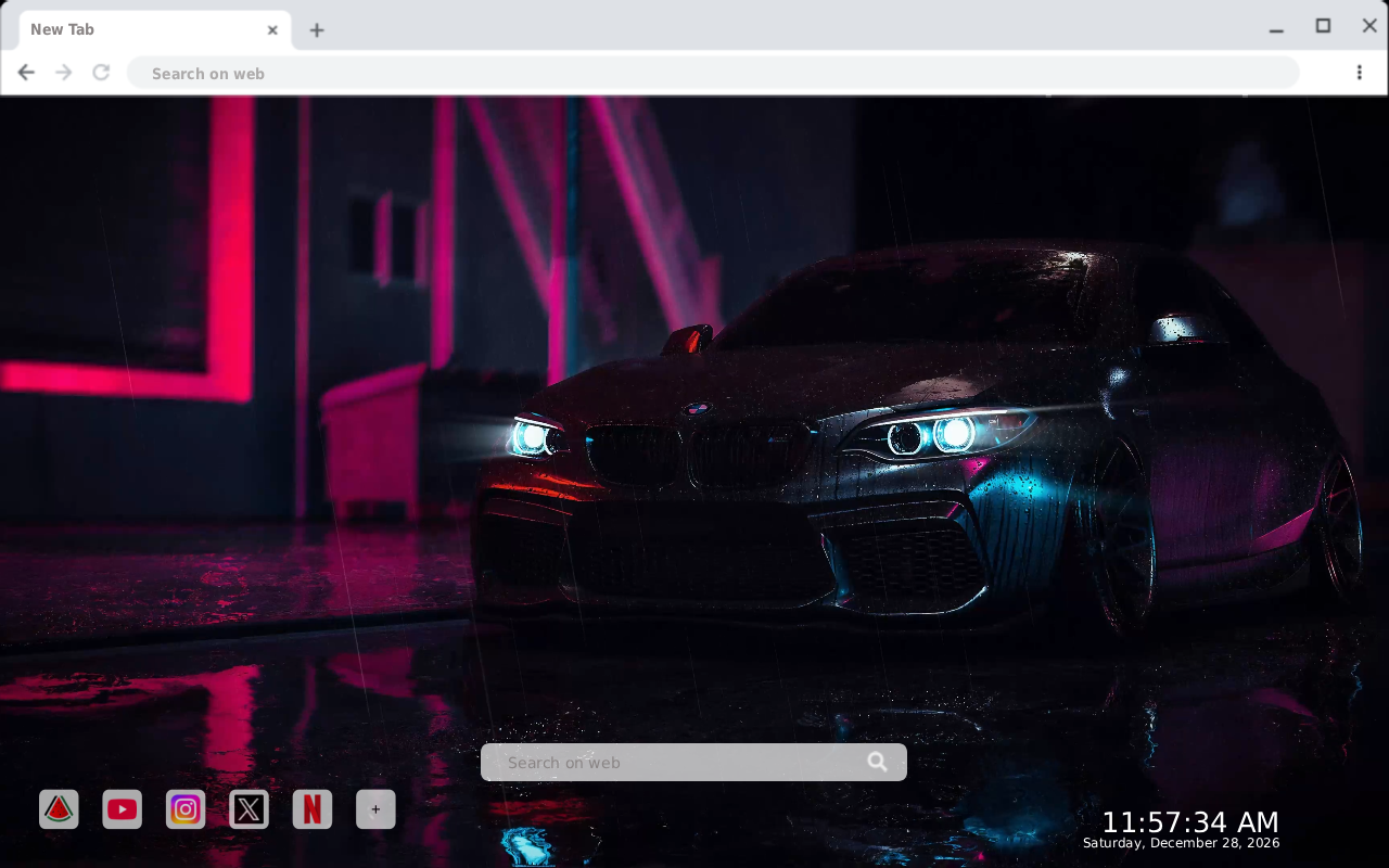 BMW M2 Under the Rain Live Wallpaper - 截图 1