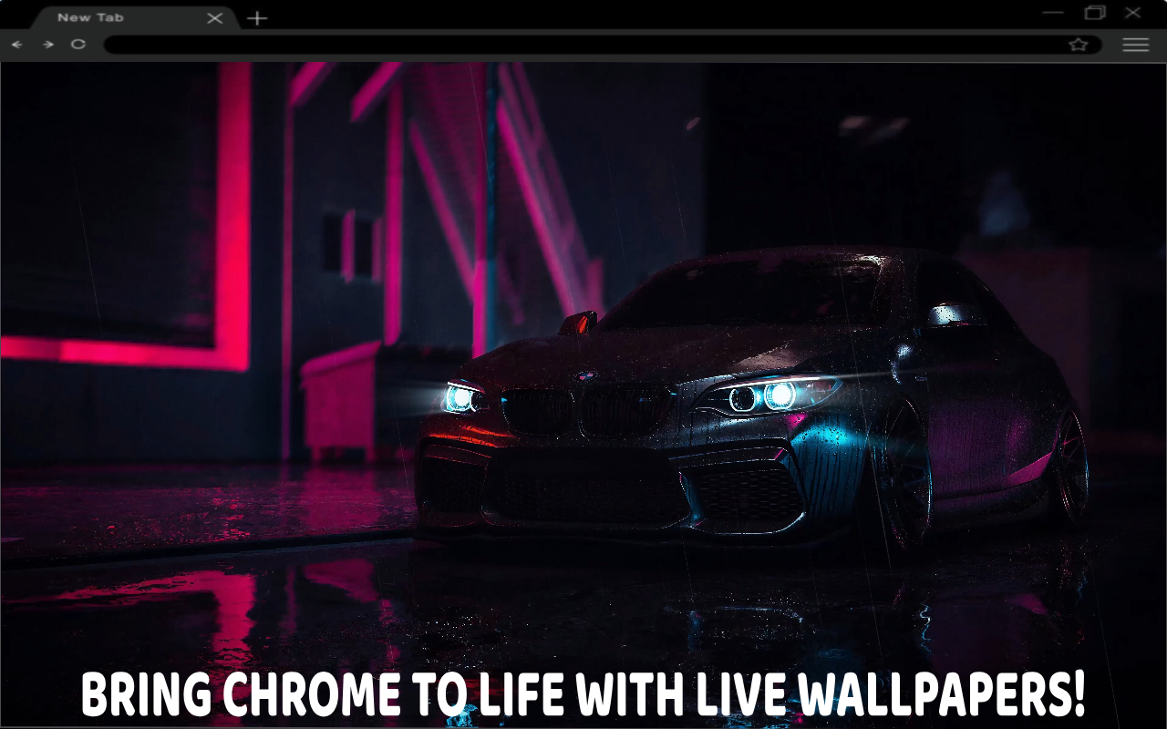 BMW M2 Under the Rain Live Wallpaper - 截图 2