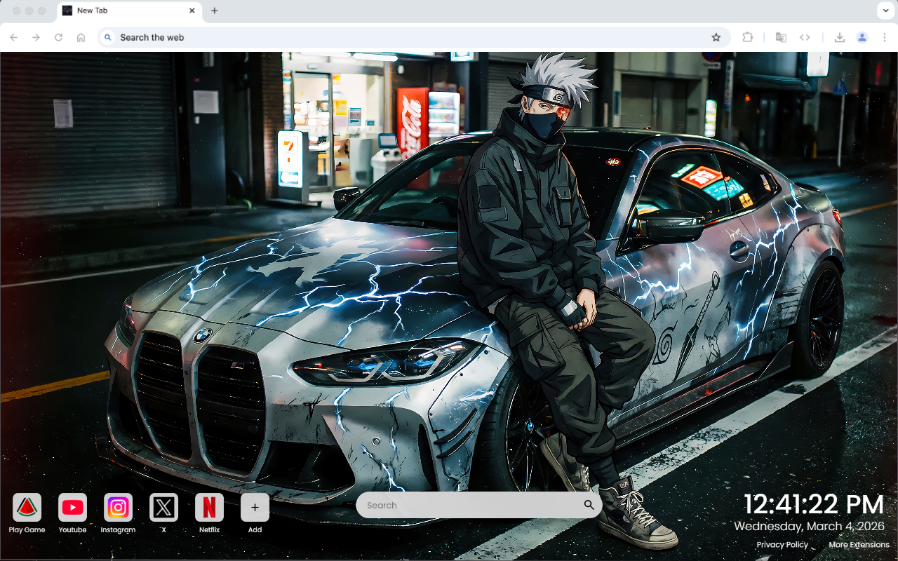 BMW M4 Kakashi Hatake Live Wallpaper - 截图 3