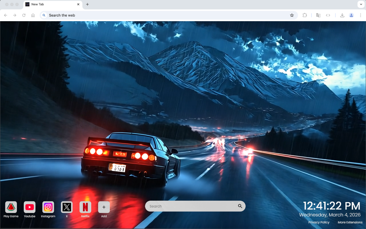 Nissan Skyline GT-R Midnight Drive Live Wallpaper - 截图 3