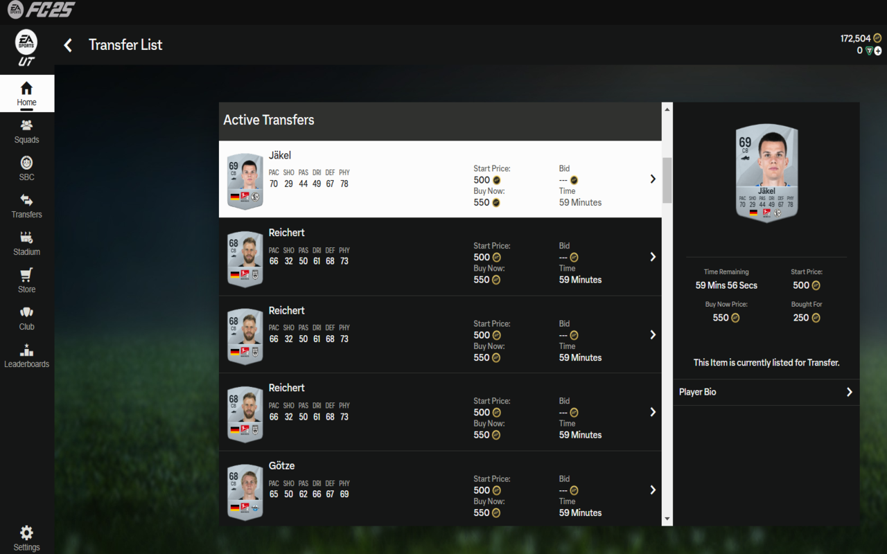 FUT Lister - 截图 1