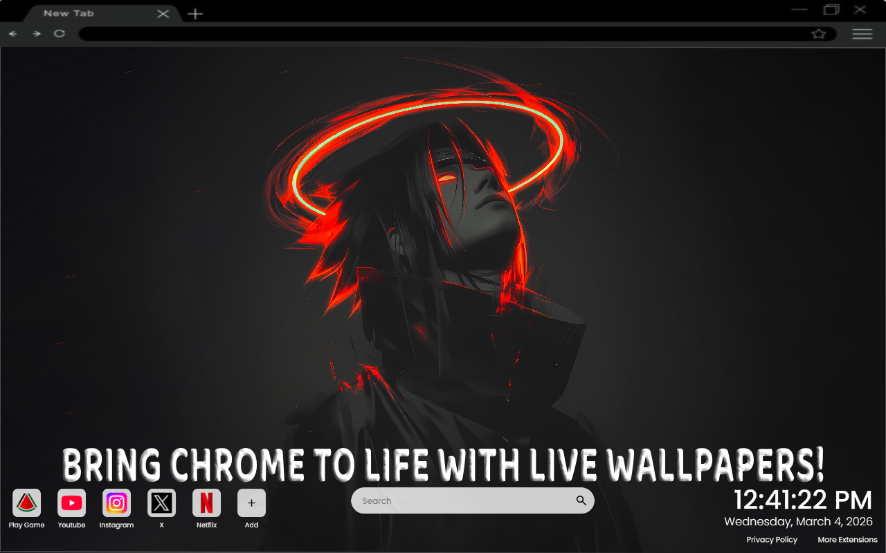 Sasuke Uchiha Dark Live Wallpaper - 截图 4