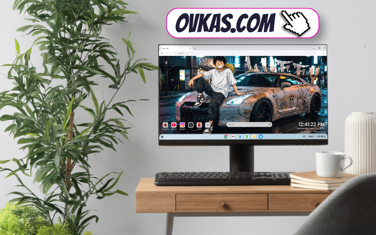 Luffy One Piece Nissan GT-R 4K Live Wallpaper - 截图 2