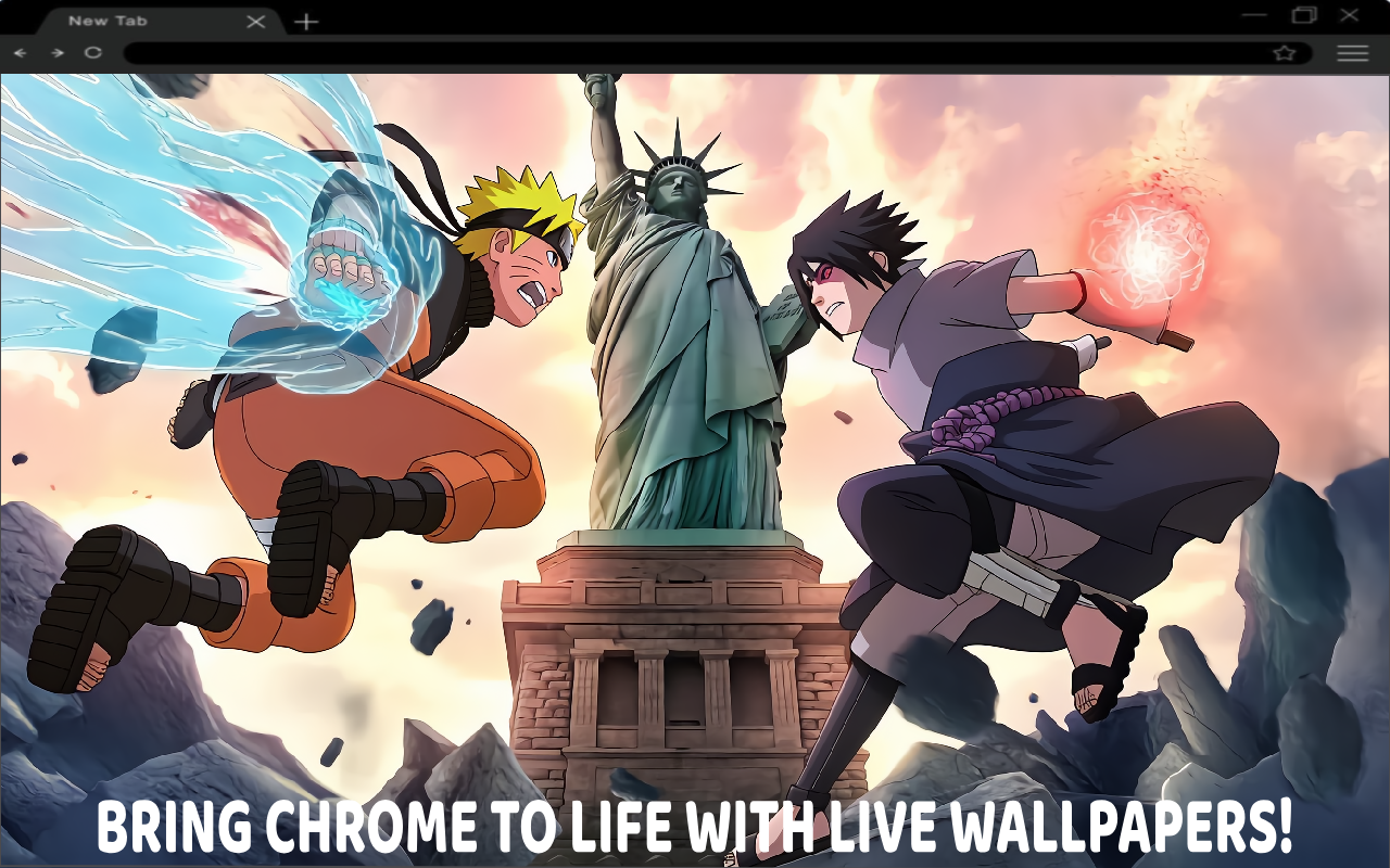 Sasuke Uchiha vs Naruto Uzumaki Live Wallpaper - 截图 2