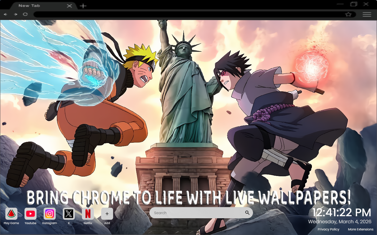 Sasuke Uchiha vs Naruto Uzumaki Live Wallpaper - 截图 3