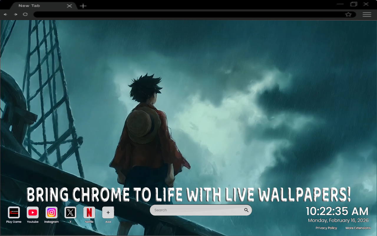 Monkey D. Luffy Storm Journey Live Wallpaper - 截图 4