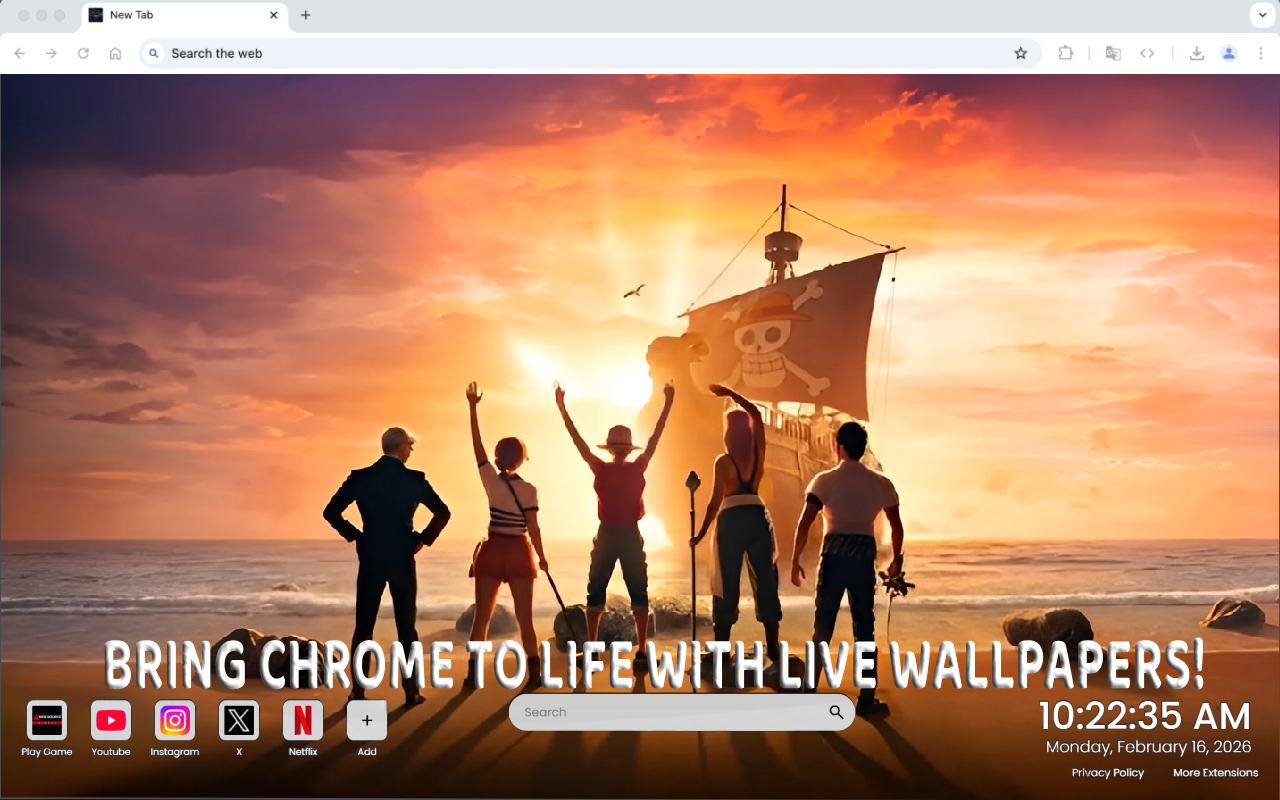 One Piece Straw Hat Pirates Epic Journey Live Wallpaper - 截图 1