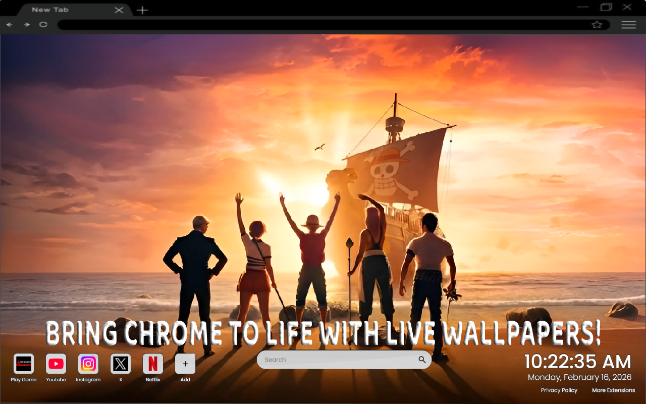 One Piece Straw Hat Pirates Epic Journey Live Wallpaper - 截图 2