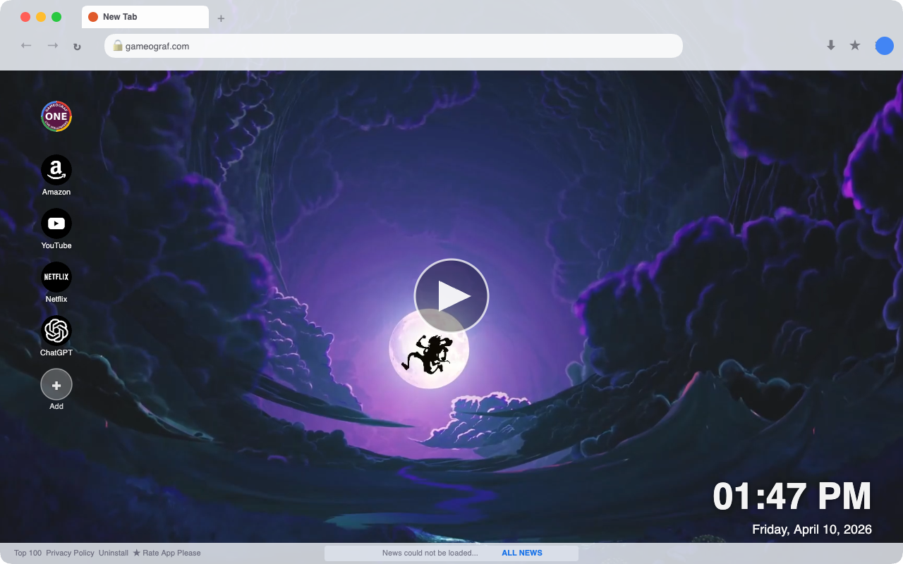 Luffy's Resolve Under the Night Sky Live Wallpaper - 截图 2