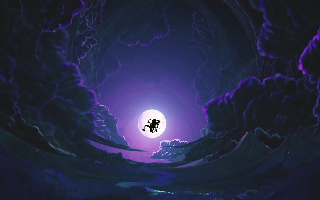 Luffy's Resolve Under the Night Sky Live Wallpaper - 截图 5