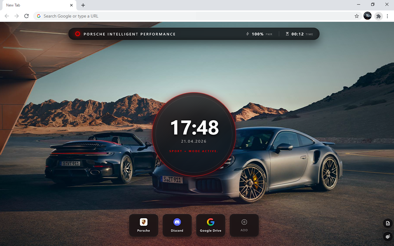 Porsche Cars HD Wallpaper New Tab - 截图 2