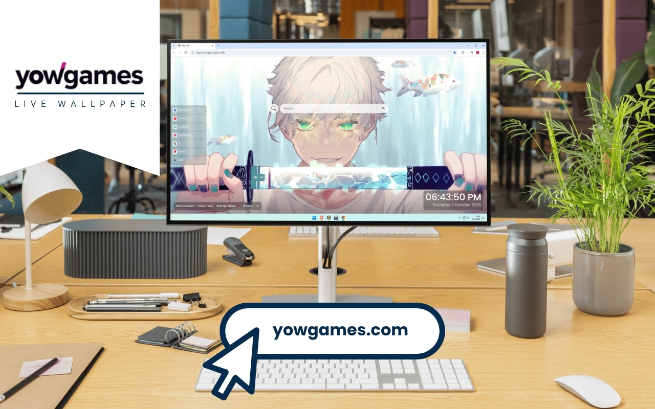 Samurai Anime Boy Koi in Sword Live Wallpaper - 截图 2