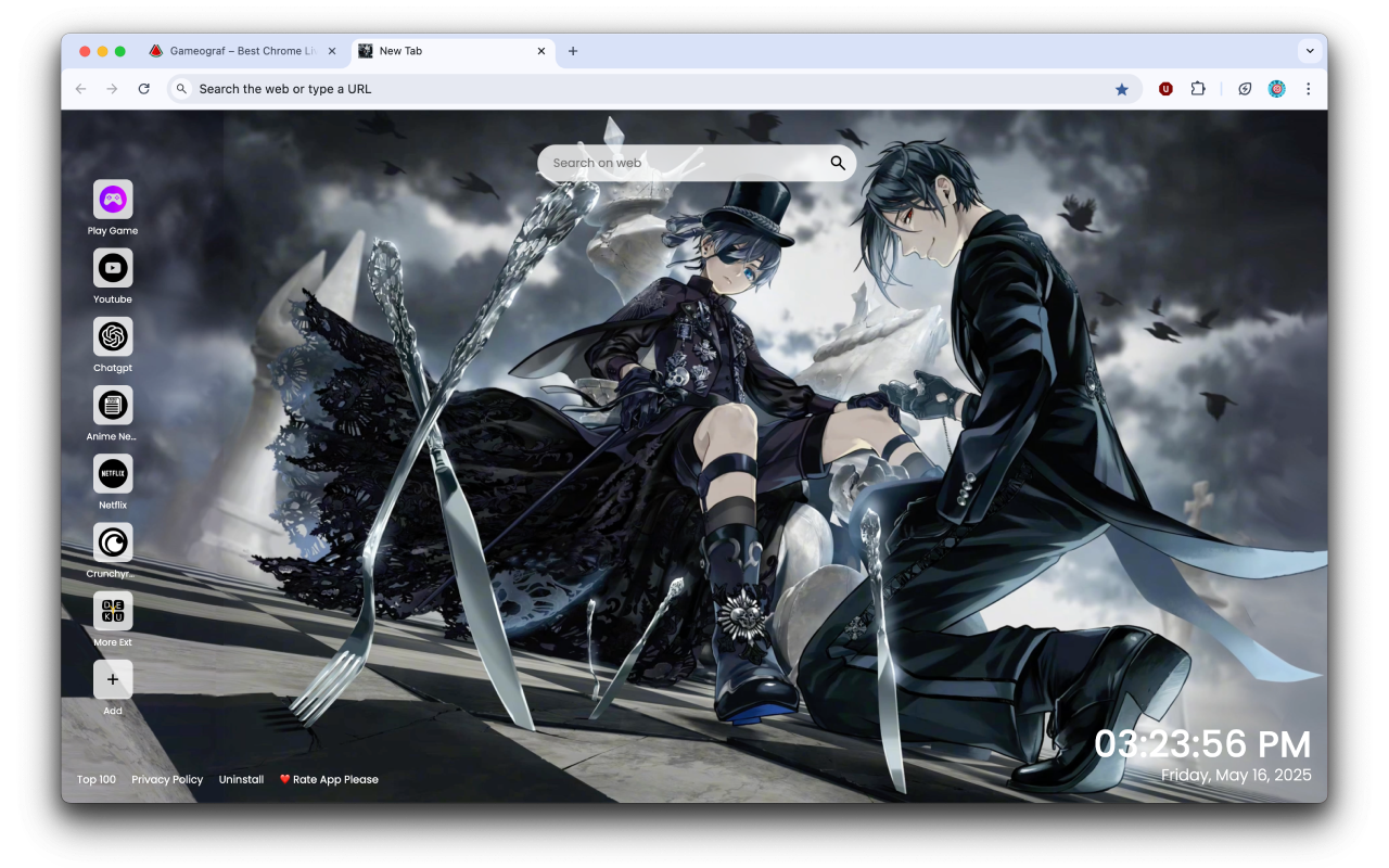 Black Butler Live Wallpaper - 截图 3