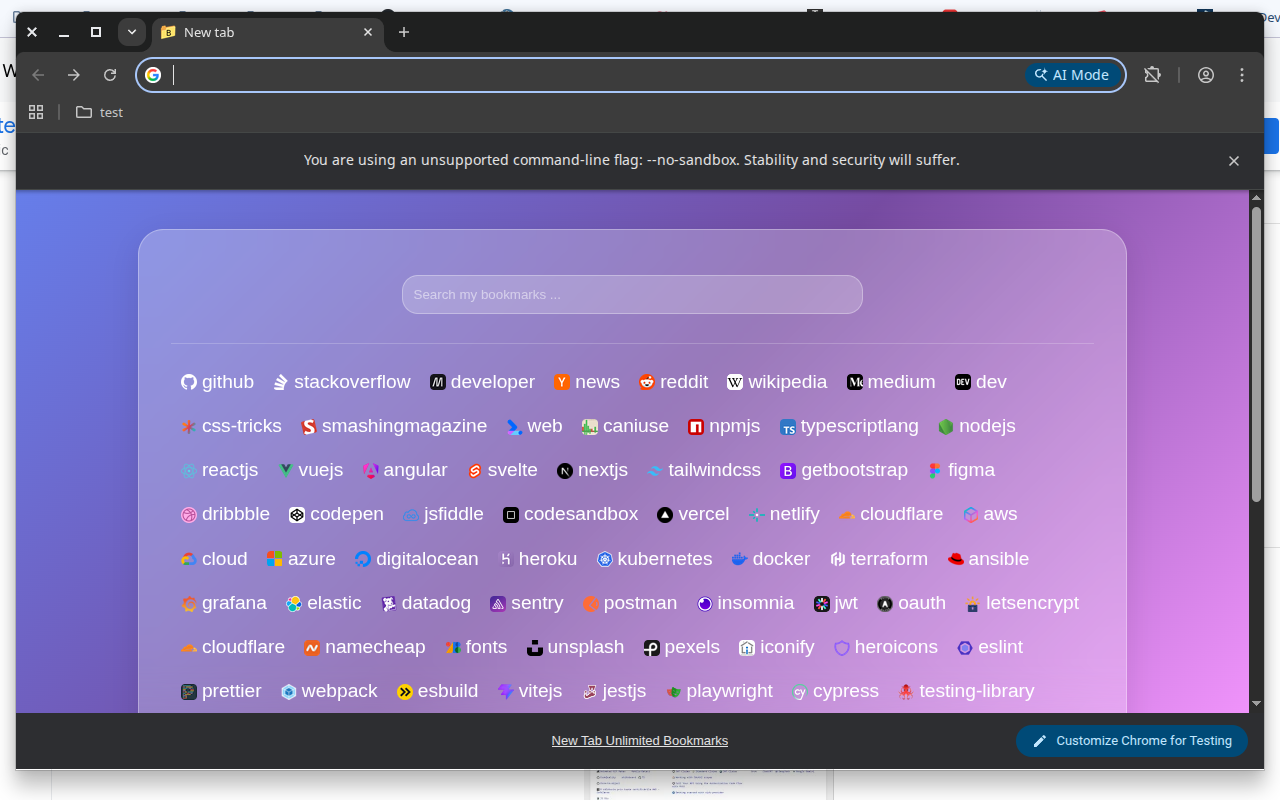 New Tab Unlimited Bookmarks - 截图 2