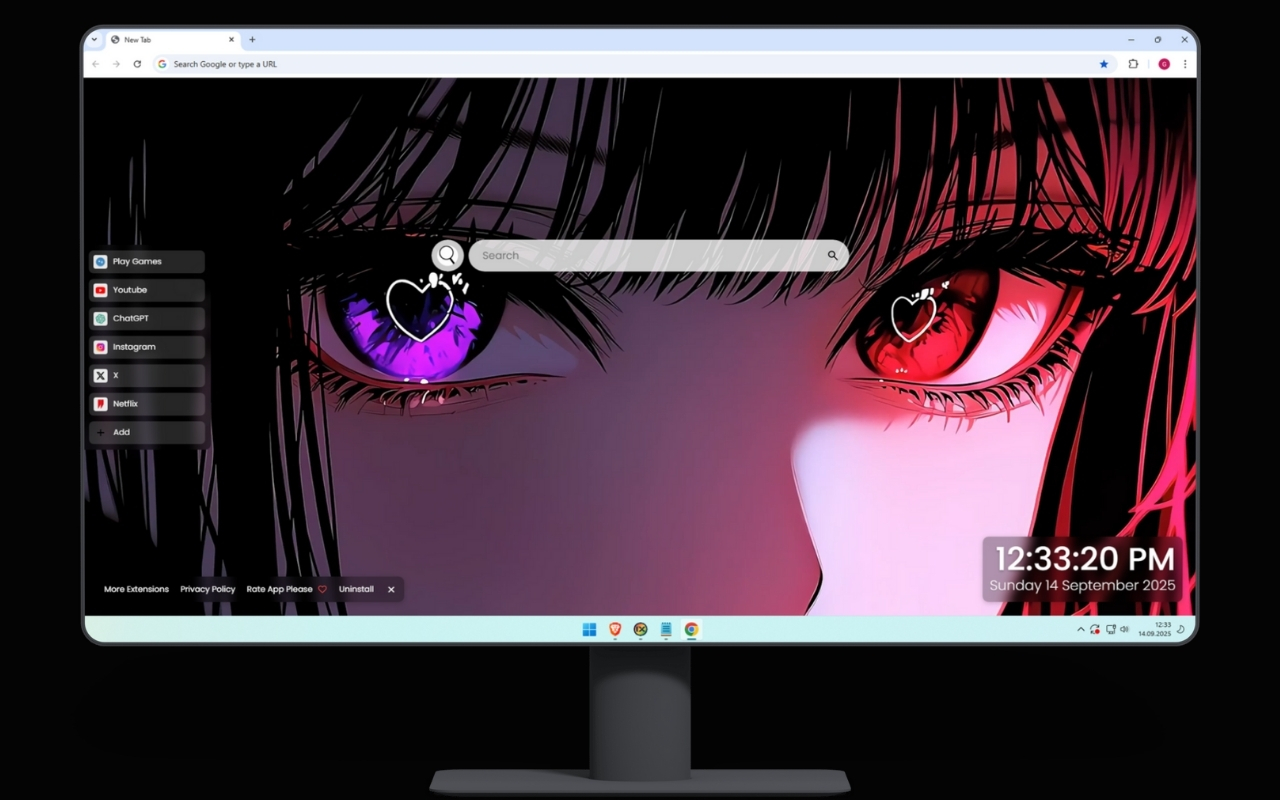 Purple & Red Gaze Anime Eyes Live Wallpaper - 截图 2