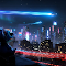 Stitch Cyberpunk City Live Wallpaper