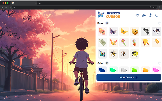 Insects Cursor - Bug Cursor for Chrome - 截图 2