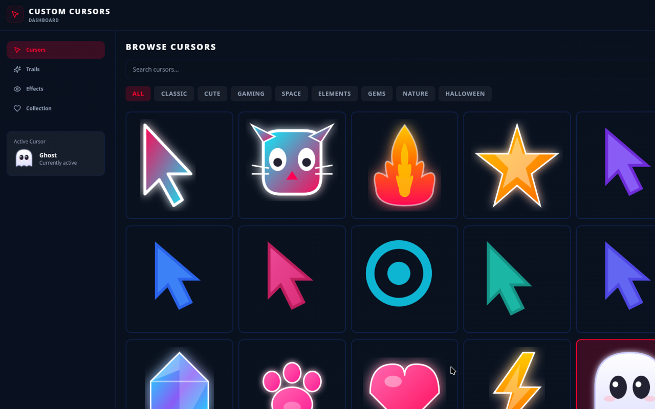 Cursor Style - Custom Cursors & Trails - 截图 2
