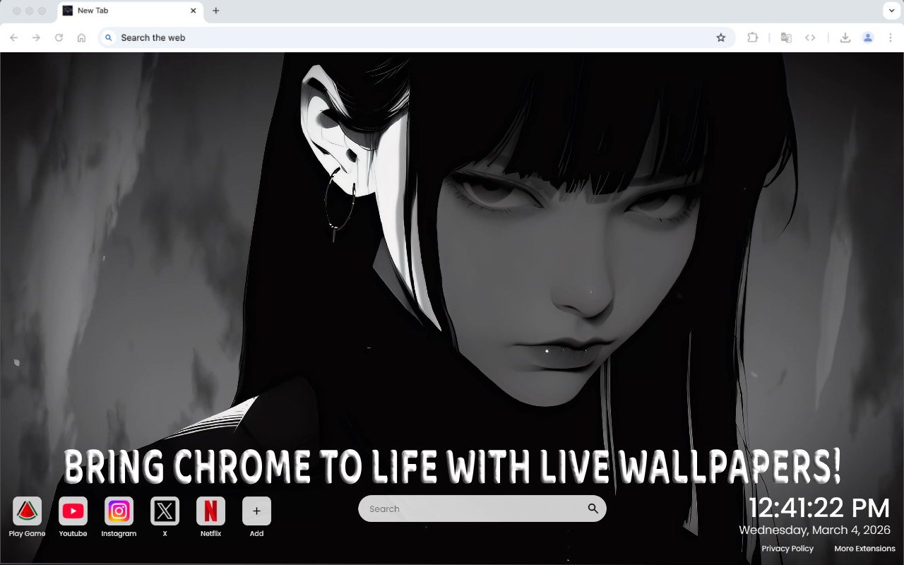Serious Girl Live Wallpaper - 截图 2