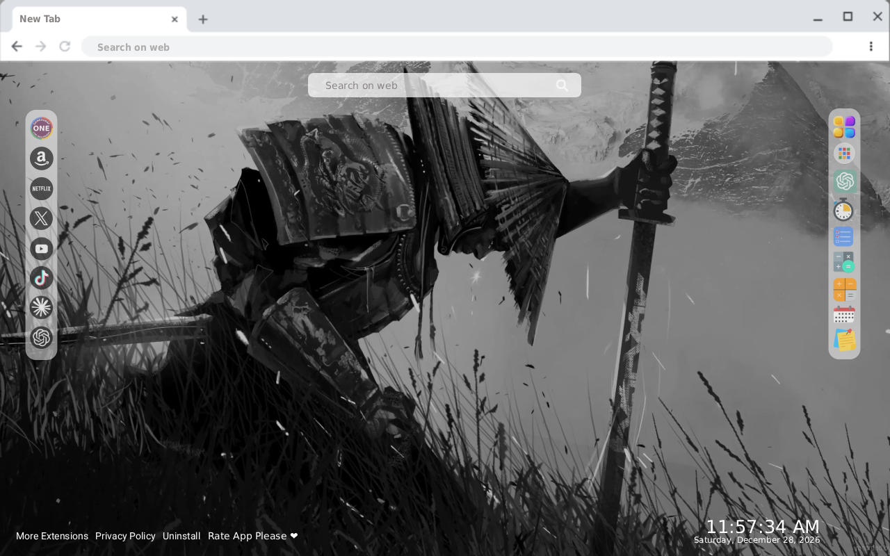 Honor Of A Samurai Monochrome Live Wallpaper - 截图 2