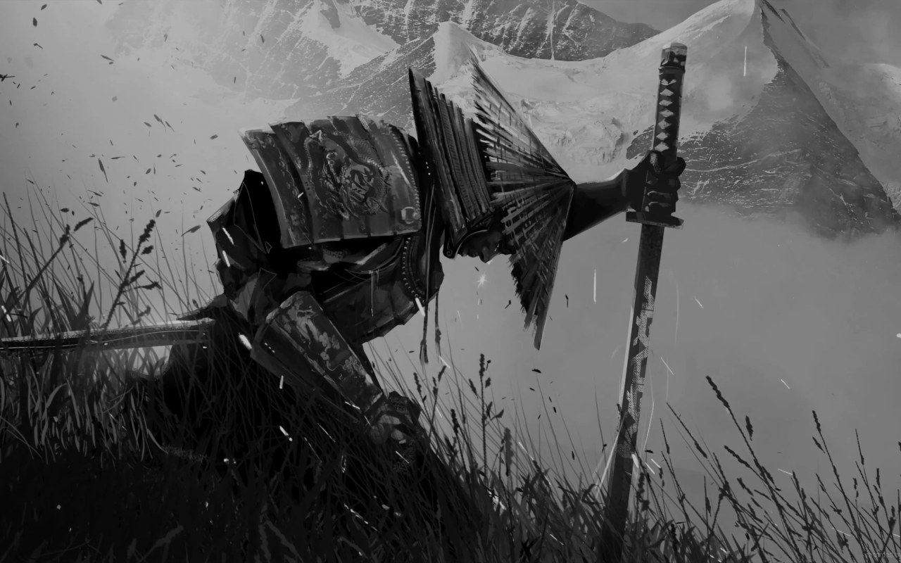 Honor Of A Samurai Monochrome Live Wallpaper - 截图 4